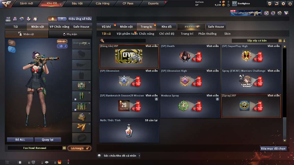 shop acc cf uy tin gia re